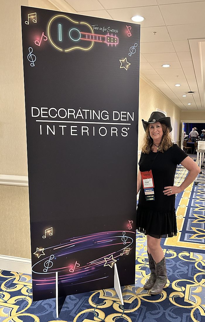 Interior designer Lisa Rice attended the Decorating Den Interiors Annual conference in Nashville this year.