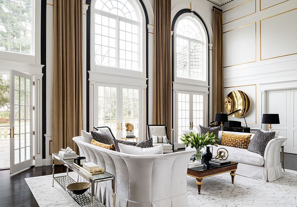 Luxury living can be simple without overcrowding furniture.